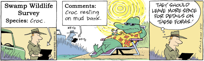 Swamp Cartoon - Wildlife Unexpected ReportFebruary 21, 2009