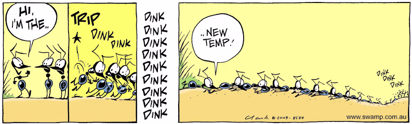 Swamp Cartoon - Poor FootingMarch 16, 2009