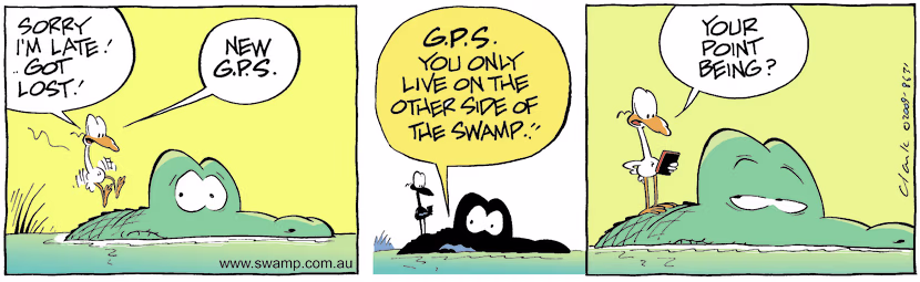 Swamp Cartoon - Poor Sense of DirectionMay 5, 2009