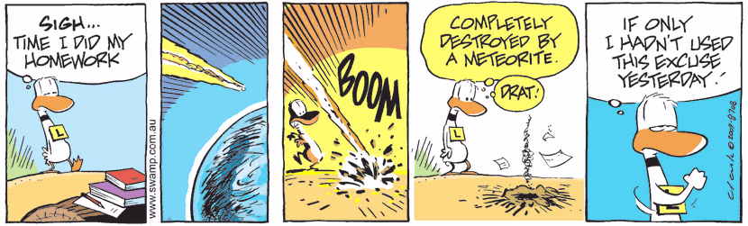 Swamp Cartoon - Ding Duck HomeworkAugust 3, 2009