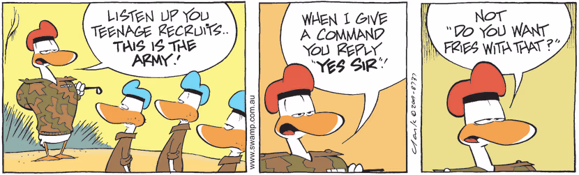 Swamp Cartoon - Discipline FunSeptember 5, 2009