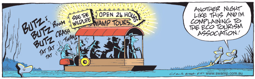 Swamp Cartoon - Night LifeOctober 2, 2009