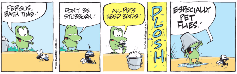 Swamp Cartoon - Bathtime Fun 3October 8, 2009