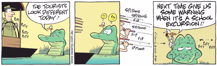 Swamp Cartoon - Forewarning WoesNovember 5, 2009