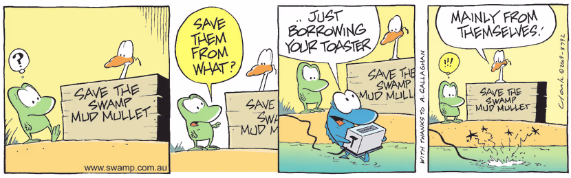 Swamp Cartoon - Endangered Species 1November 9, 2009