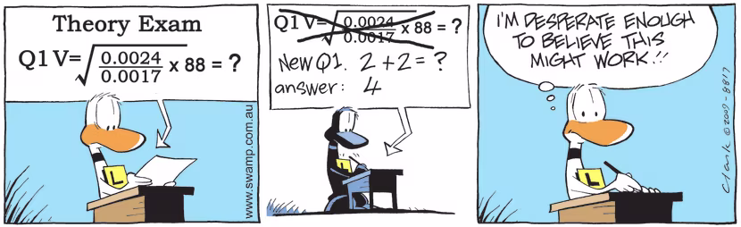 Swamp Cartoon - Desperate Answers!December 8, 2009