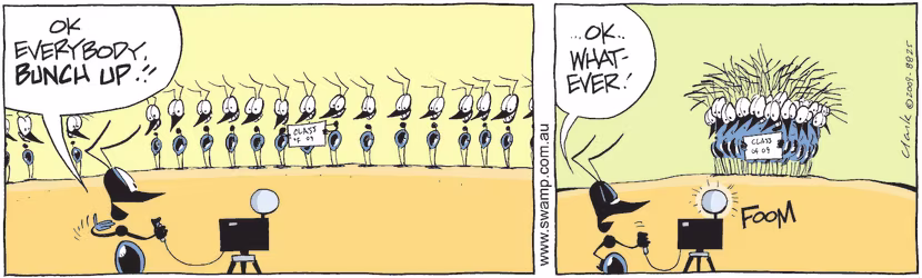 Swamp Cartoon - Swamp Ants Photo ComicOctober 21, 2014