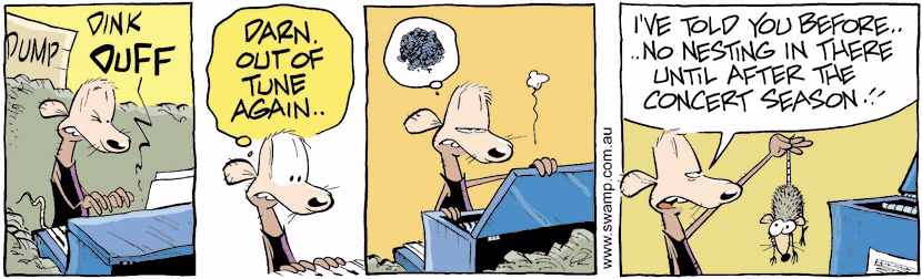 Swamp Cartoon - Musical Ear 3April 10, 2010