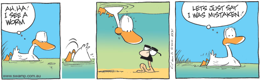Swamp Cartoon - Tricky WormApril 24, 2010