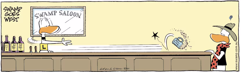 Swamp Cartoon - Swamp Goes West 3April 30, 2010