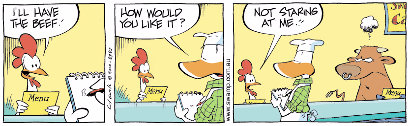 Swamp Cartoon - Food for Thought  3June 22, 2010