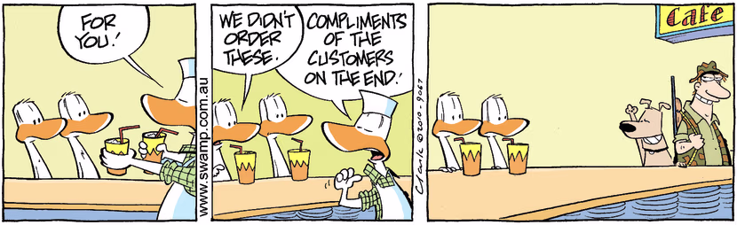 Swamp Cartoon - Friendly EnemiesSeptember 25, 2010
