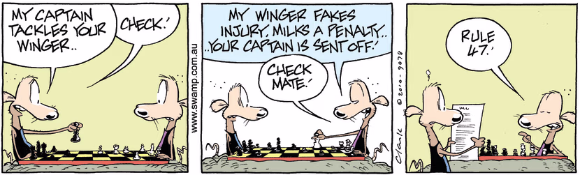 Swamp Cartoon - Games on then over….October 8, 2010