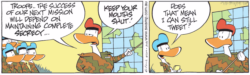 Swamp Cartoon - Modern ProblemsOctober 18, 2010