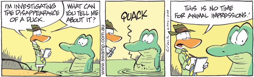 Swamp Cartoon - Criminal Investigation 1December 17, 2010