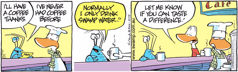 Swamp Cartoon - Sore PointJanuary 27, 2011