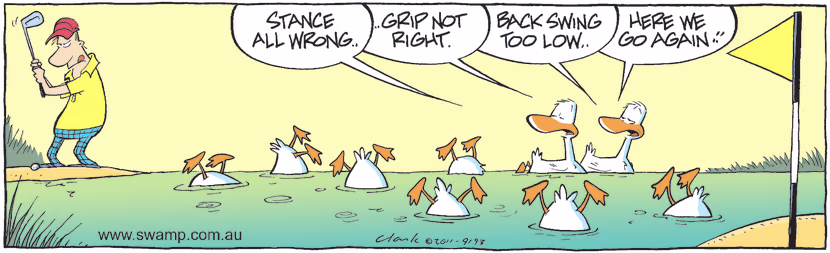 Swamp Cartoon - Golfing Fun 1February 19, 2011