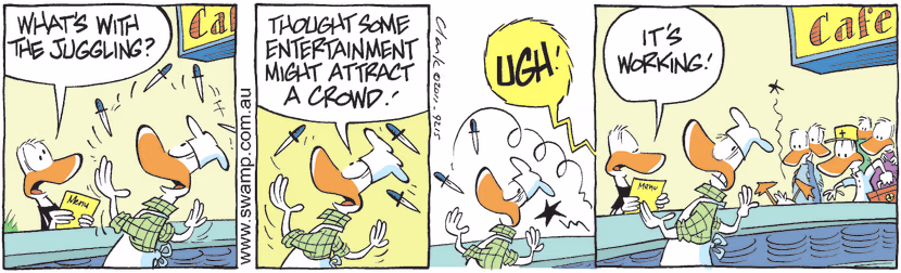Swamp Cartoon - Entertainment Tonight 1March 17, 2011