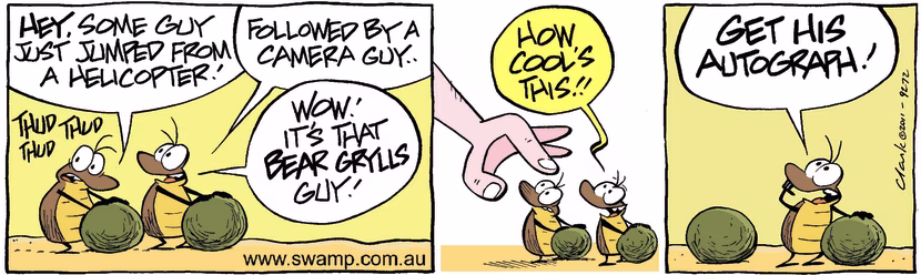 Swamp Cartoon - Moment in the Dunglight 1May 23, 2011