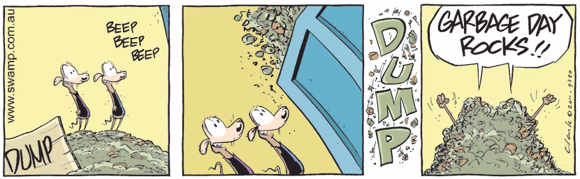 Swamp Cartoon - Swamp Rats Garbage ComicJune 27, 2014