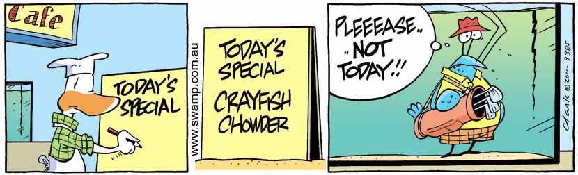 Swamp Cartoon - Poor Sportsmanship 1October 1, 2011