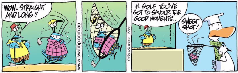 Swamp Cartoon - Poor Sportsmanship 2October 3, 2011