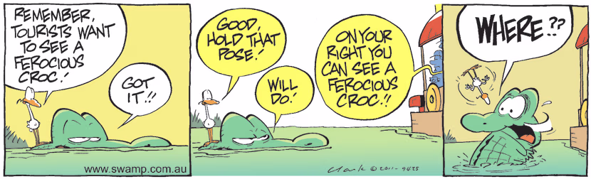 Swamp Cartoon - Poor Performance 1November 17, 2011