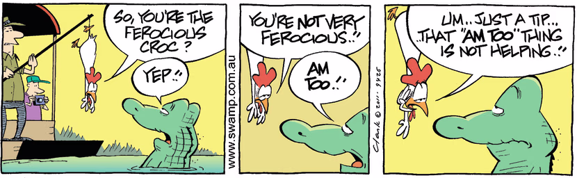 Swamp Cartoon - Poor Performance 2November 18, 2011