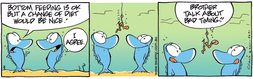 Swamp Cartoon - Feeding Time 1November 24, 2011