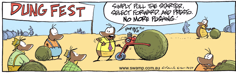 Swamp Cartoon - Technological AdvancesNovember 26, 2011