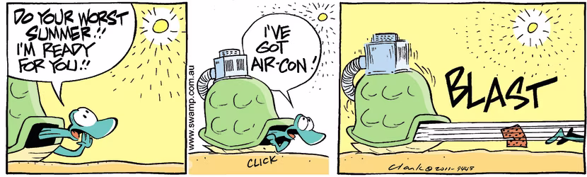 Swamp Cartoon - Turtle Air Conditioner ComicDecember 8, 2011