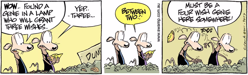 Swamp Cartoon - Out of the Bottle 3December 20, 2011