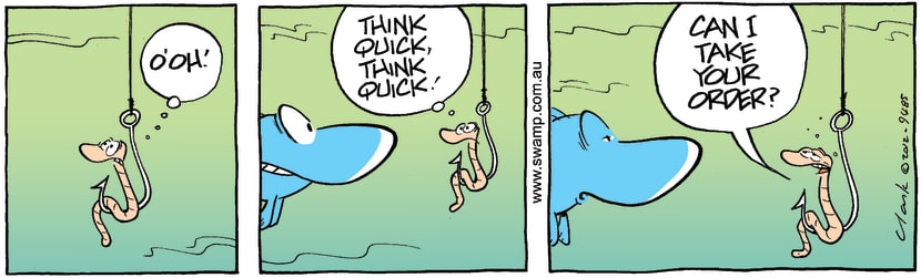 Swamp Cartoon - Quick ThinkingJanuary 26, 2012