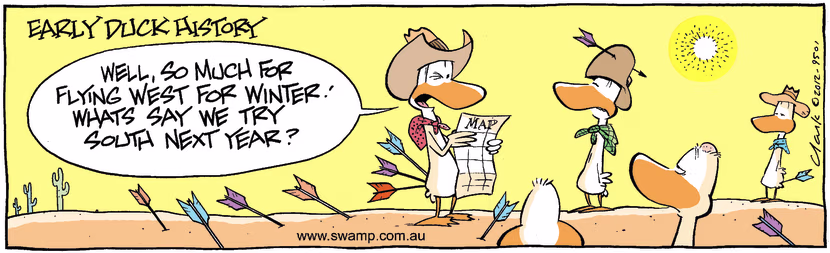 Swamp Cartoon - Early Duck HistoryFebruary 14, 2012
