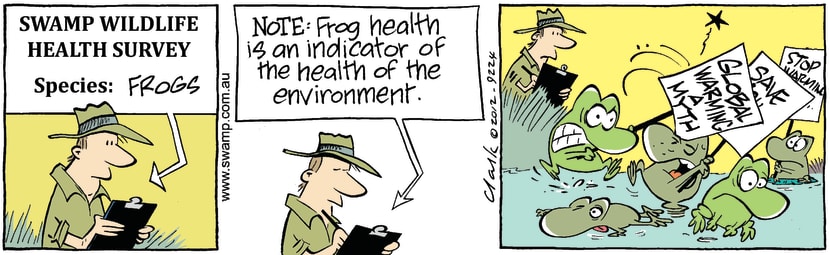 Swamp Cartoon - Frog Health SurveyMarch 12, 2012