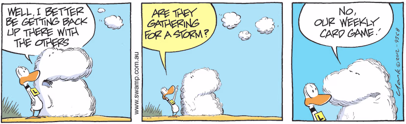 Swamp Cartoon - Ding Duck Clouds ComicMay 2, 2012