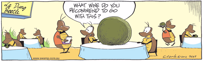 Swamp Cartoon - Wine with Dinner ComicJuly 28, 2012