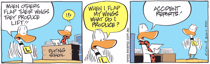 Swamp Cartoon - Flapping Wings CartoonAugust 16, 2012