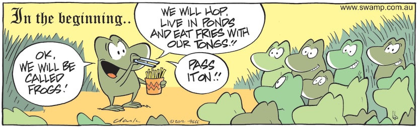 Swamp Cartoon - In the Beginning…August 24, 2012