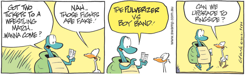 Swamp Cartoon - Two Tickets ComicSeptember 17, 2012