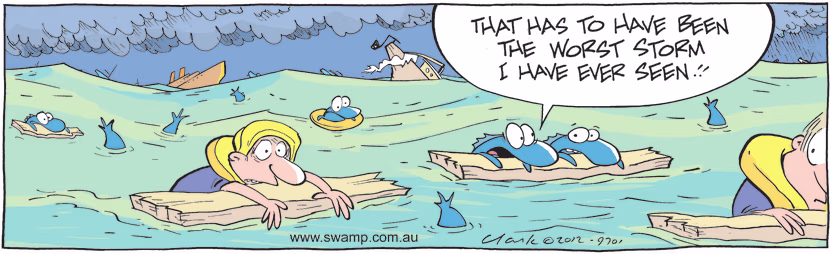 Swamp Cartoon - Rough Weather ComicOctober 4, 2012