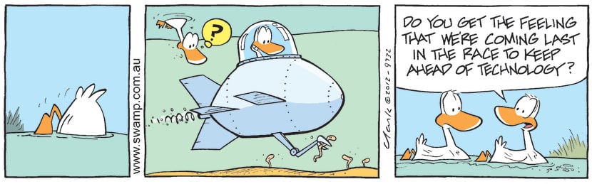 Swamp Cartoon - Duck Eating Habits ComicNovember 9, 2012