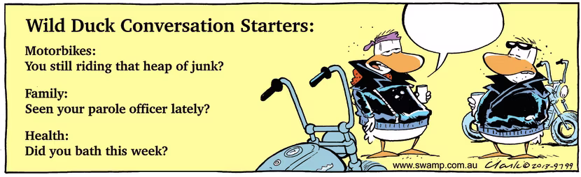 Swamp Cartoon - Wild Duck Conversation Starters ComicFebruary 19, 2013