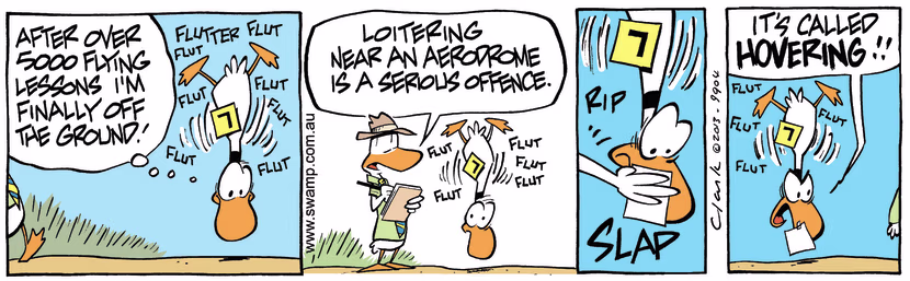 Swamp Cartoon - Loitering ComicMarch 27, 2025