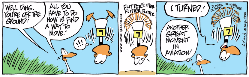 Swamp Cartoon - Off the Ground ComicJuly 31, 2013