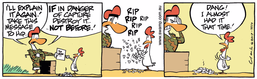 Swamp Cartoon - In Danger ComicAugust 19, 2013