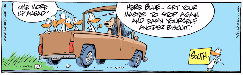 Swamp Cartoon - One More Ahead ComicNovember 27, 2013