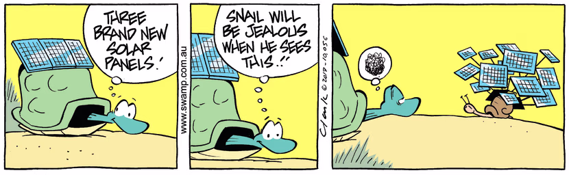 Swamp Cartoon - Keeping up with the Jones ComicDecember 16, 2013