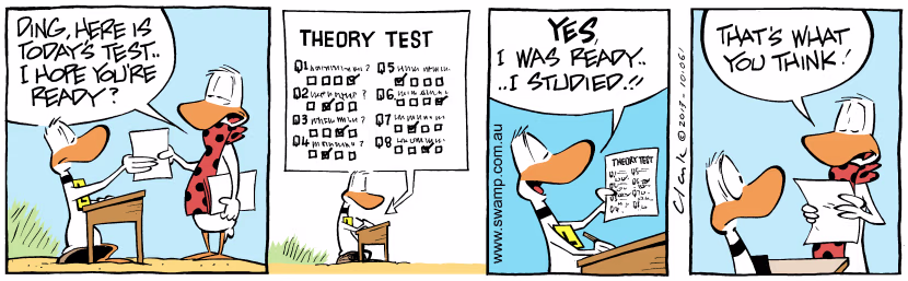 Swamp Cartoon - Flight Theory TestDecember 21, 2013
