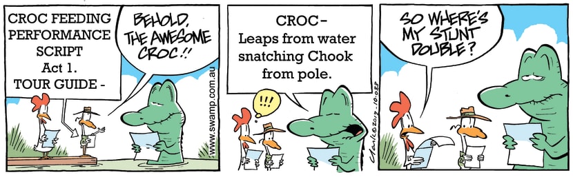 Swamp Cartoon - Awesome Croc ComicJanuary 18, 2014